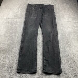 Levis 514 Straight Leg Jeans Mens 31x30 Black Low Rise